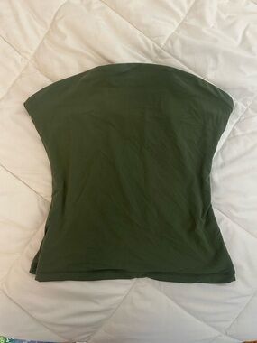 Suuksess Olive Green Tube Top Size Small